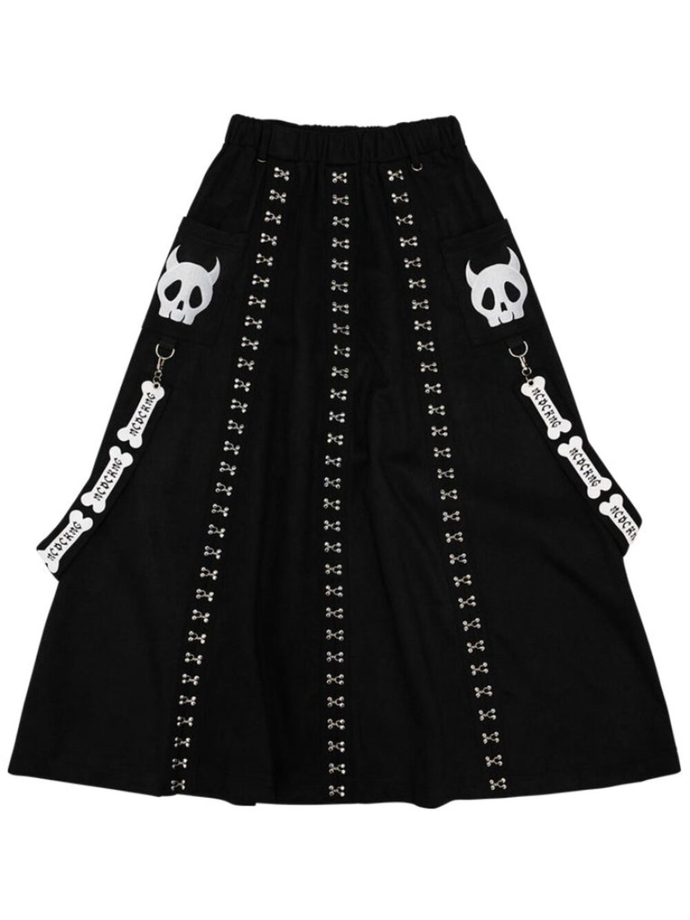 NEW ACDC RAG Zero Dark Gothic Black Long Skirt